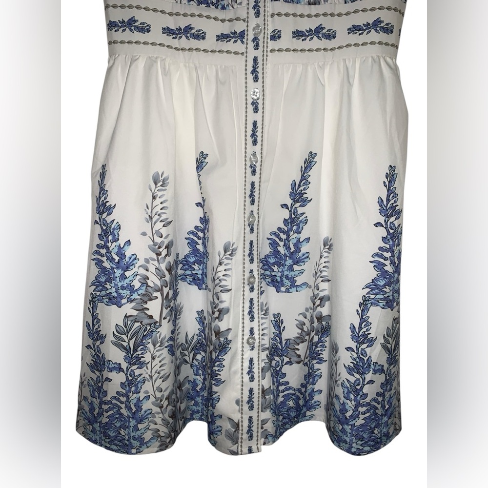 SHIEN VCAY Plant Print Sleeveless Dress Size M - Picture 6 of 12